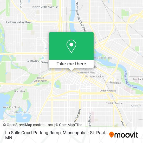 La Salle Court Parking Ramp map