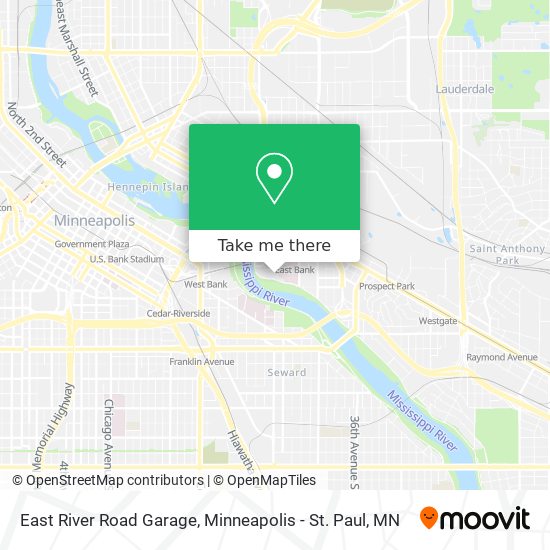 Mapa de East River Road Garage
