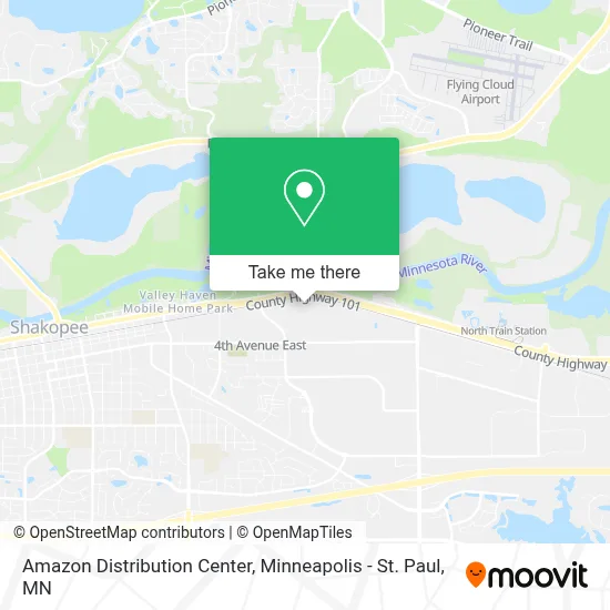 Amazon Distribution Center map
