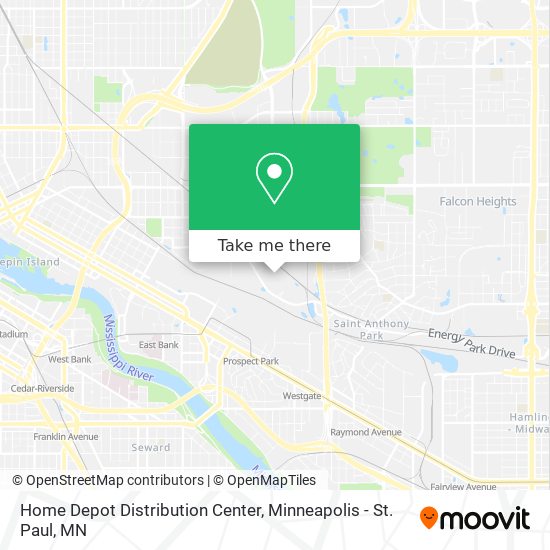 Home Depot Distribution Center map