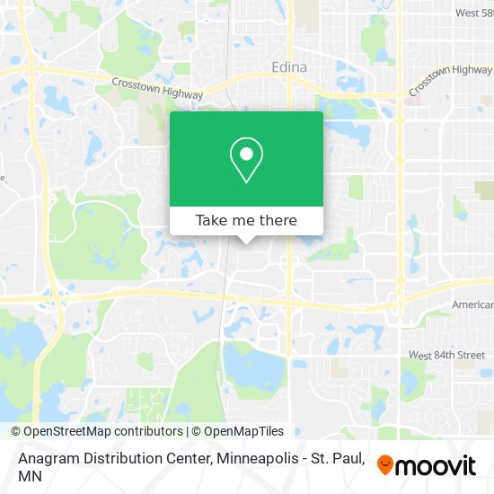Anagram Distribution Center map
