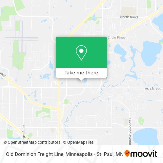 Old Dominion Freight Line map