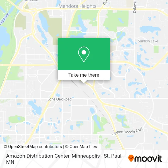 Amazon Distribution Center map