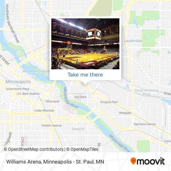 Williams Arena map