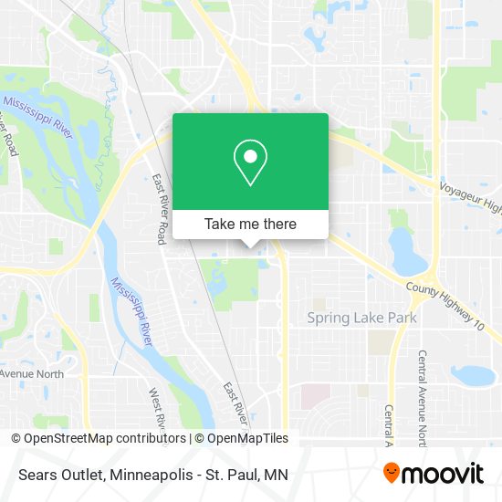 Mapa de Sears Outlet