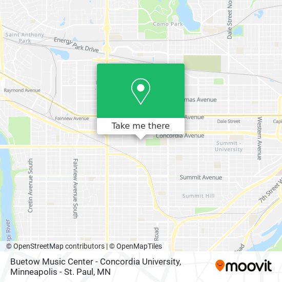 Campus Map & Directions - Concordia St. Paul