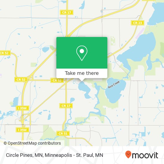 Circle Pines, MN map