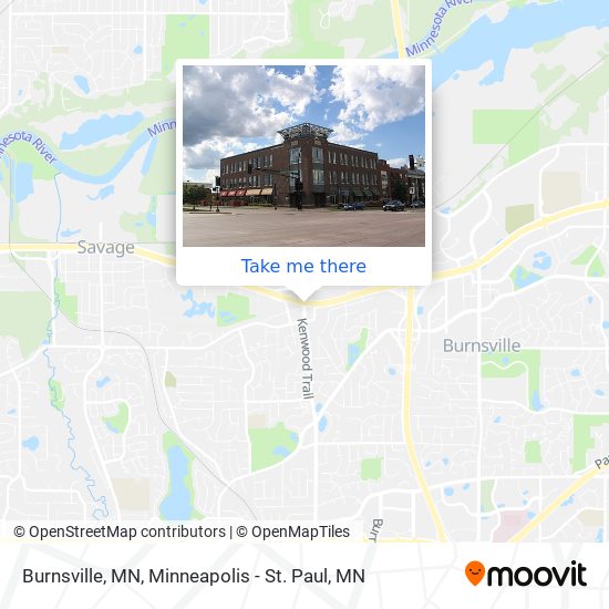 Mapa de Burnsville, MN