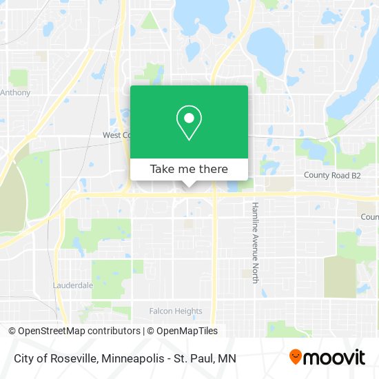 Mapa de City of Roseville