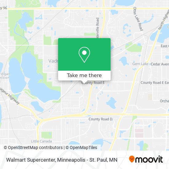 Mapa de Walmart Supercenter