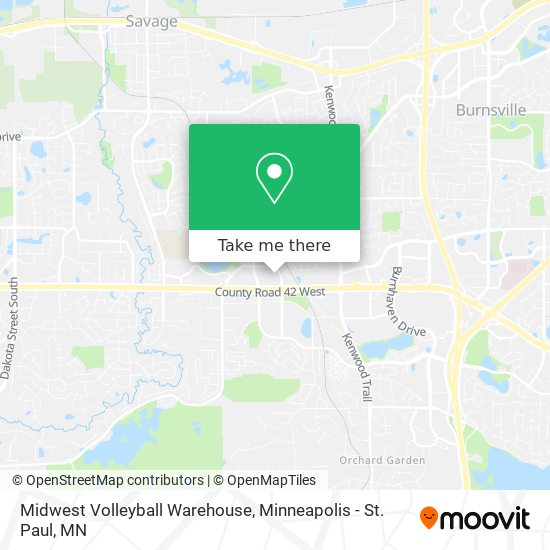 Mapa de Midwest Volleyball Warehouse