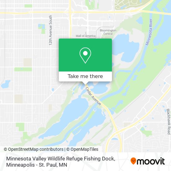 Minnesota Valley Wildlife Refuge Fishing Dock map