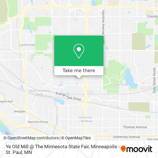 Ye Old Mill @ The Minnesota State Fair map