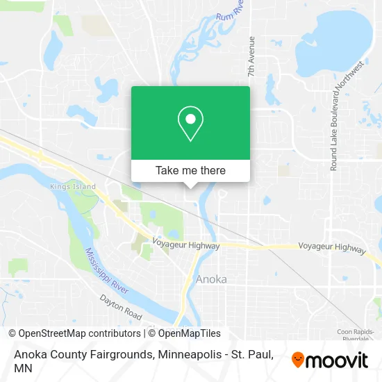 Anoka County Fairgrounds map