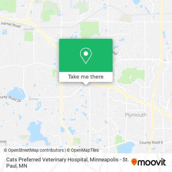 Mapa de Cats Preferred Veterinary Hospital