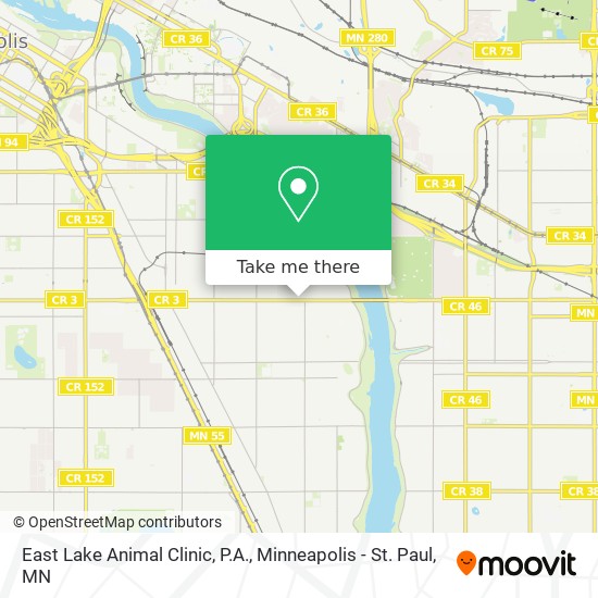 Mapa de East Lake Animal Clinic, P.A.