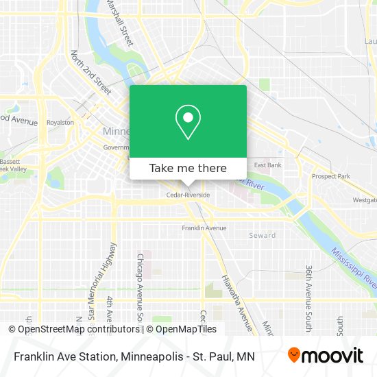 Mapa de Franklin Ave Station