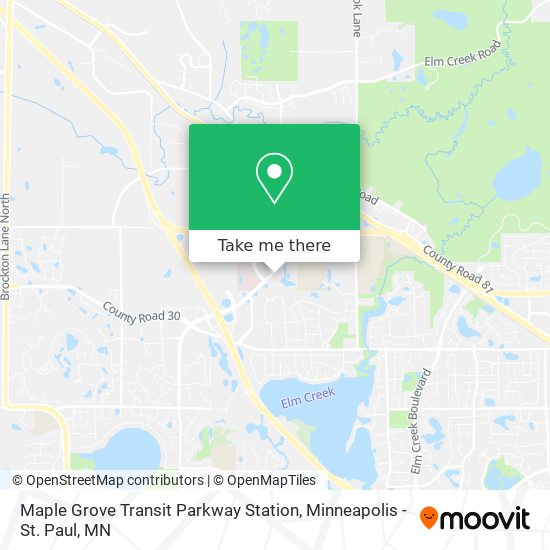 Mapa de Maple Grove Transit Parkway Station