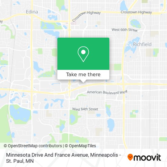 Minnesota Drive And France Avenue map