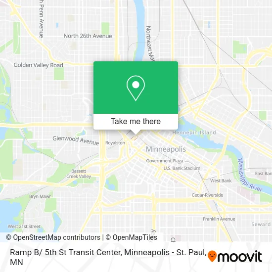 Mapa de Ramp B/ 5th St Transit Center