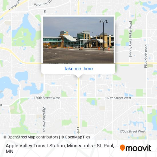 Mapa de Apple Valley Transit Station