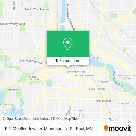 R.F. Moeller Jeweler map
