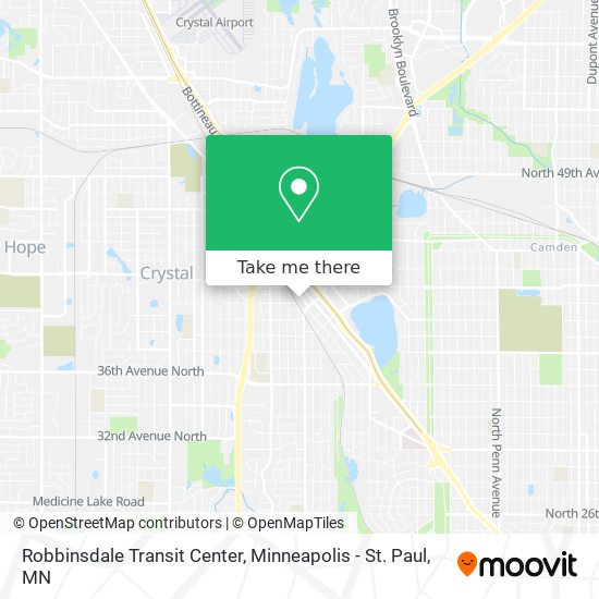 Robbinsdale Transit Center map