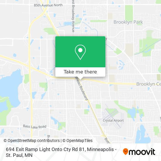 694 Exit Ramp Light Onto Cty Rd 81 map