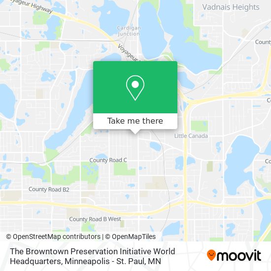 The Browntown Preservation Initiative World Headquarters map