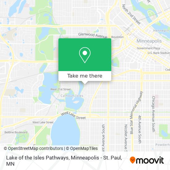 Mapa de Lake of the Isles Pathways