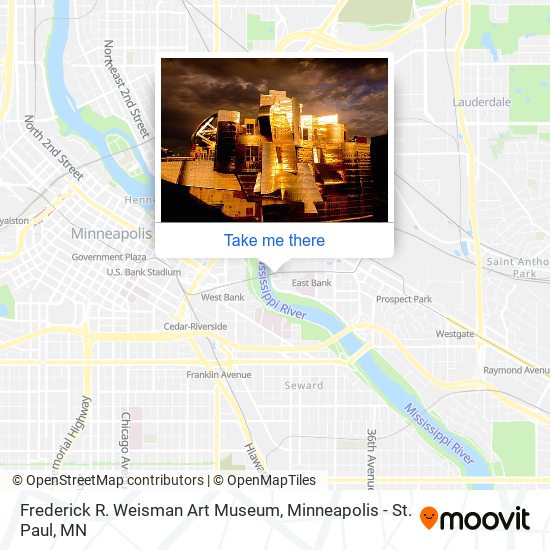 Frederick R. Weisman Art Museum map