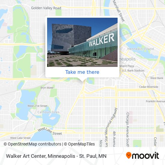 Walker Art Center map