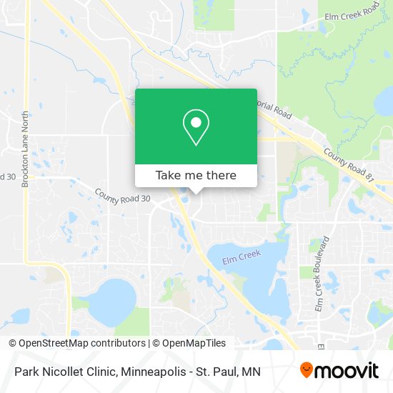 Mapa de Park Nicollet Clinic