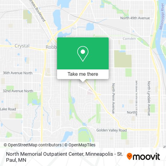 North Memorial Outpatient Center map
