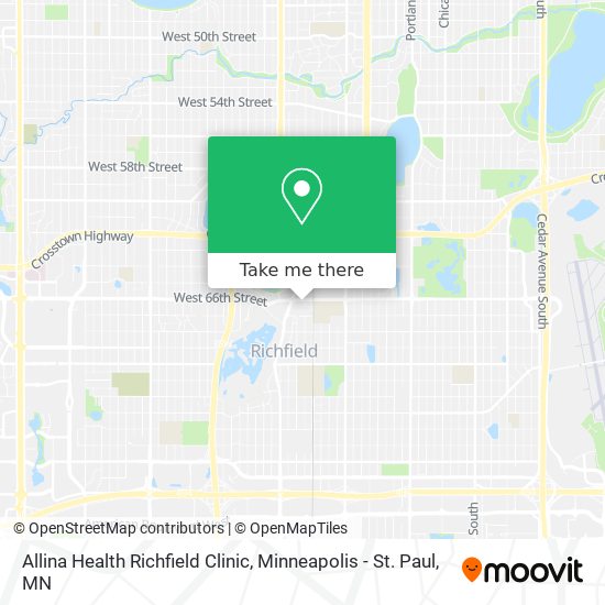 Allina Health Richfield Clinic map