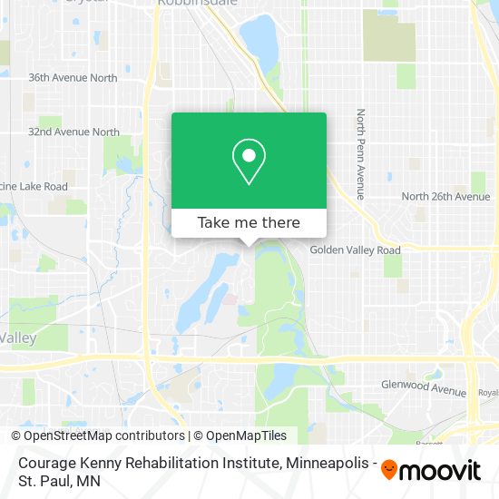 Courage Kenny Rehabilitation Institute map