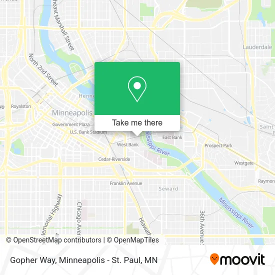 Gopher Way map