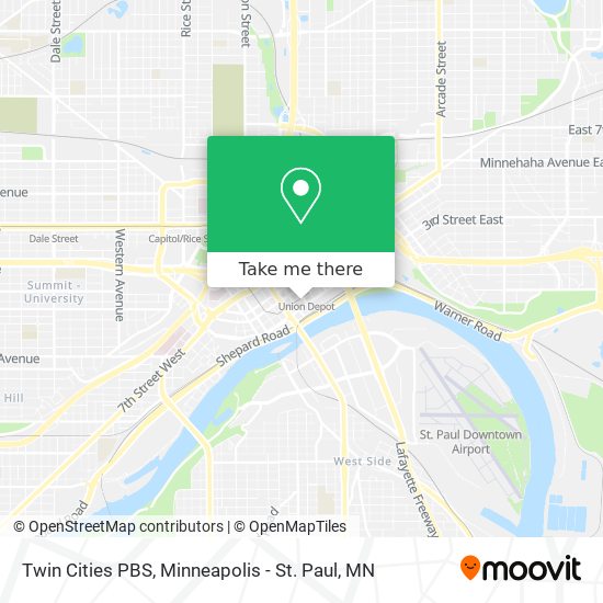 Twin Cities PBS map