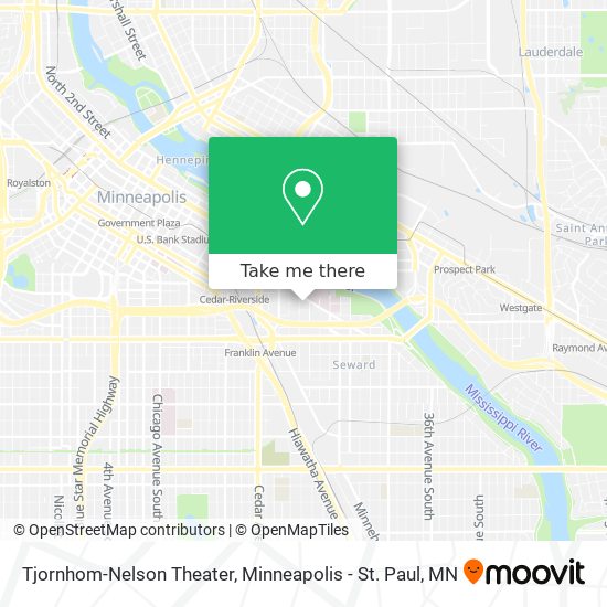 Tjornhom-Nelson Theater map