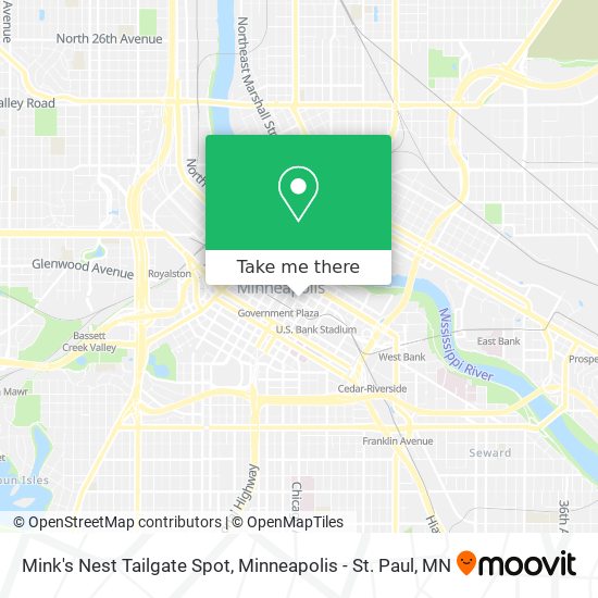 Mapa de Mink's Nest Tailgate Spot