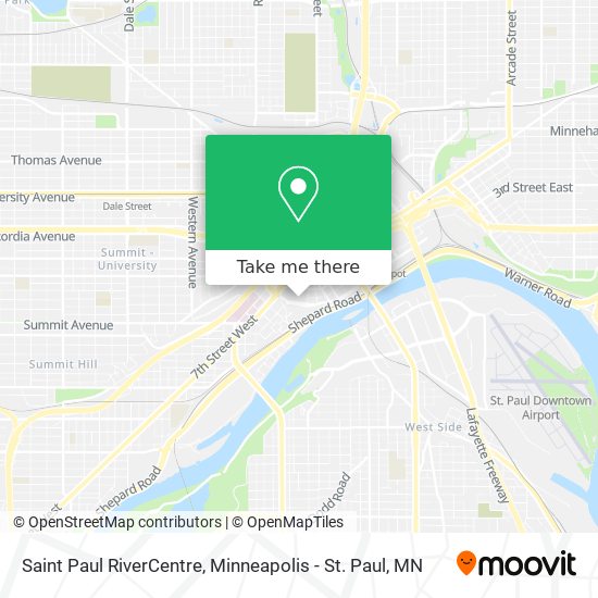 Saint Paul RiverCentre map