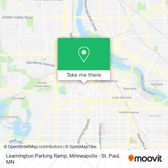 Mapa de Leamington Parking Ramp