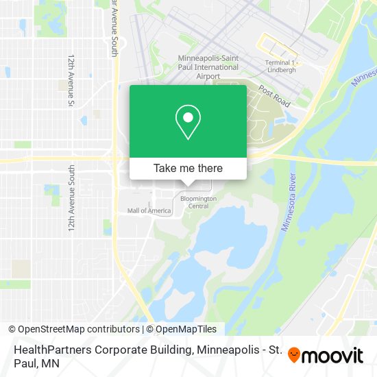 Mapa de HealthPartners Corporate Building