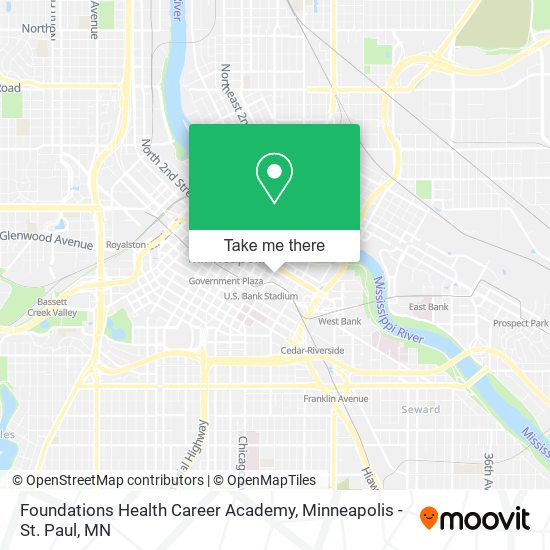 Foundations Health Career Academy map