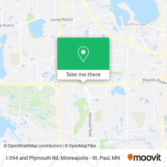 I-394 and Plymouth Rd map