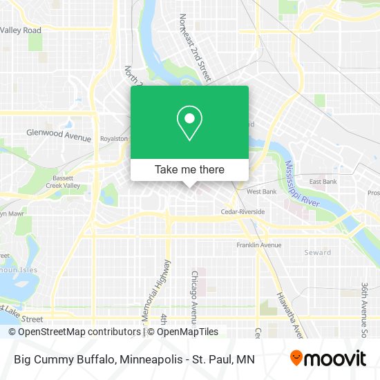 Big Cummy Buffalo map