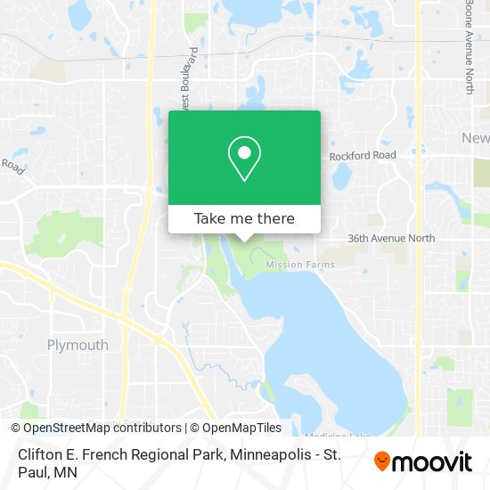 Clifton E. French Regional Park map