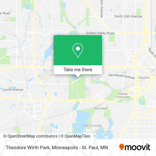 Theodore Wirth Park map