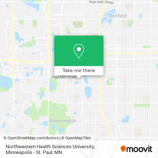 Northwestern Health Sciences University map