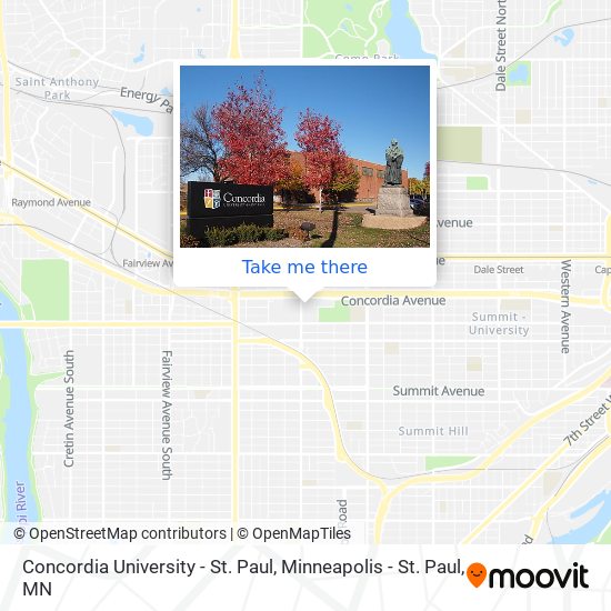 Campus Map & Directions - Concordia St. Paul